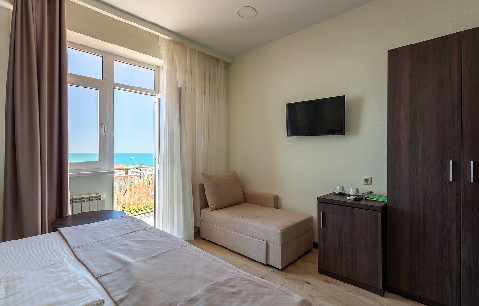 СТАНДАРТ С ВИДОМ НА МОРЕ. ЭКОДОМ АДЛЕР ****. Адлер