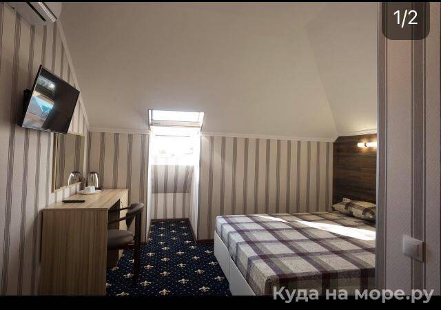 2-хместный Бюджетный (Мансарда). Гостевой дом "Солнечный". Гостевые дома в Лазаревском