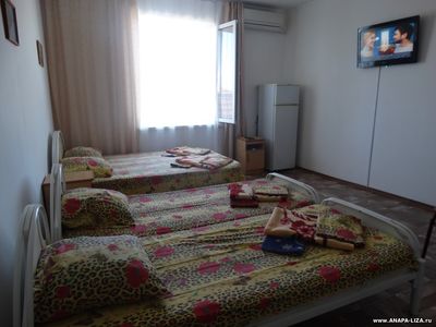 4 МЕСТНЫЙ НОМЕР. Гостиница "Елизавета". Витязево