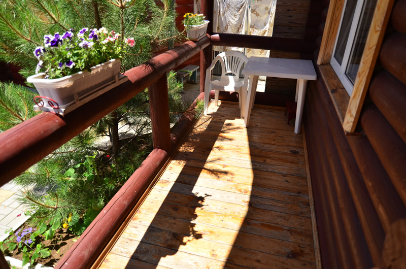 Деревянный коттедж (эко-дом) 2-местный номер. Гостевой дом «В гостях у Тихона». Заозерное