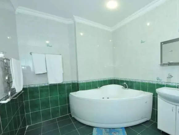 «Люкс» однокомнатный 2-местный (VIP 8-й этаж). Гостиница «Домбай». Домбай-гостиницы