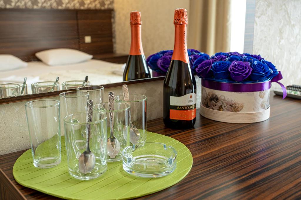 Двухместный номер с 1 кроватью или 2 отдельными кроватями. Отель Атмосфера. Кабардинка