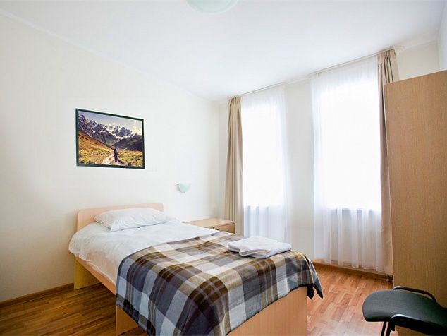 Одноместный эконом. Отель «Приют Панды». Красная Поляна