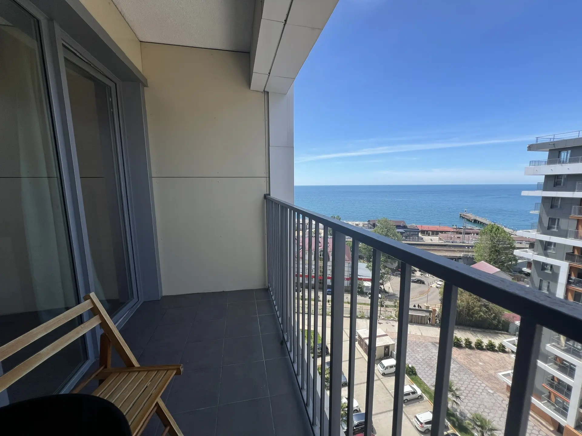 . Квартира в многоквартирном доме Светлая студия с шикарным видом на морской закат. Дагомыс