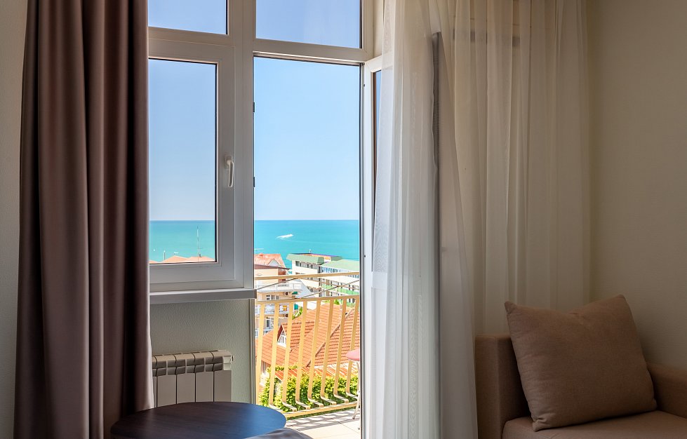 СТАНДАРТ С ВИДОМ НА МОРЕ. ЭКОДОМ АДЛЕР ****. Адлер