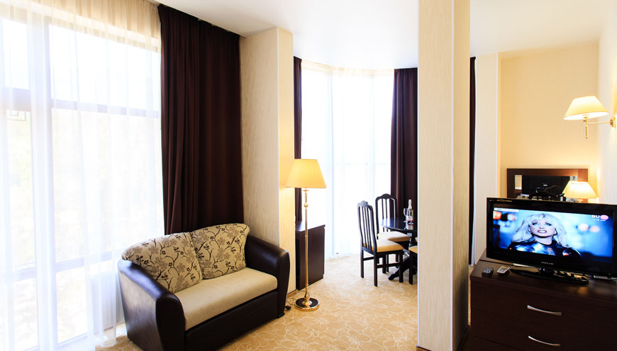 Студия с видом на горы без балкона. Отель "Калифорния". Геленджик