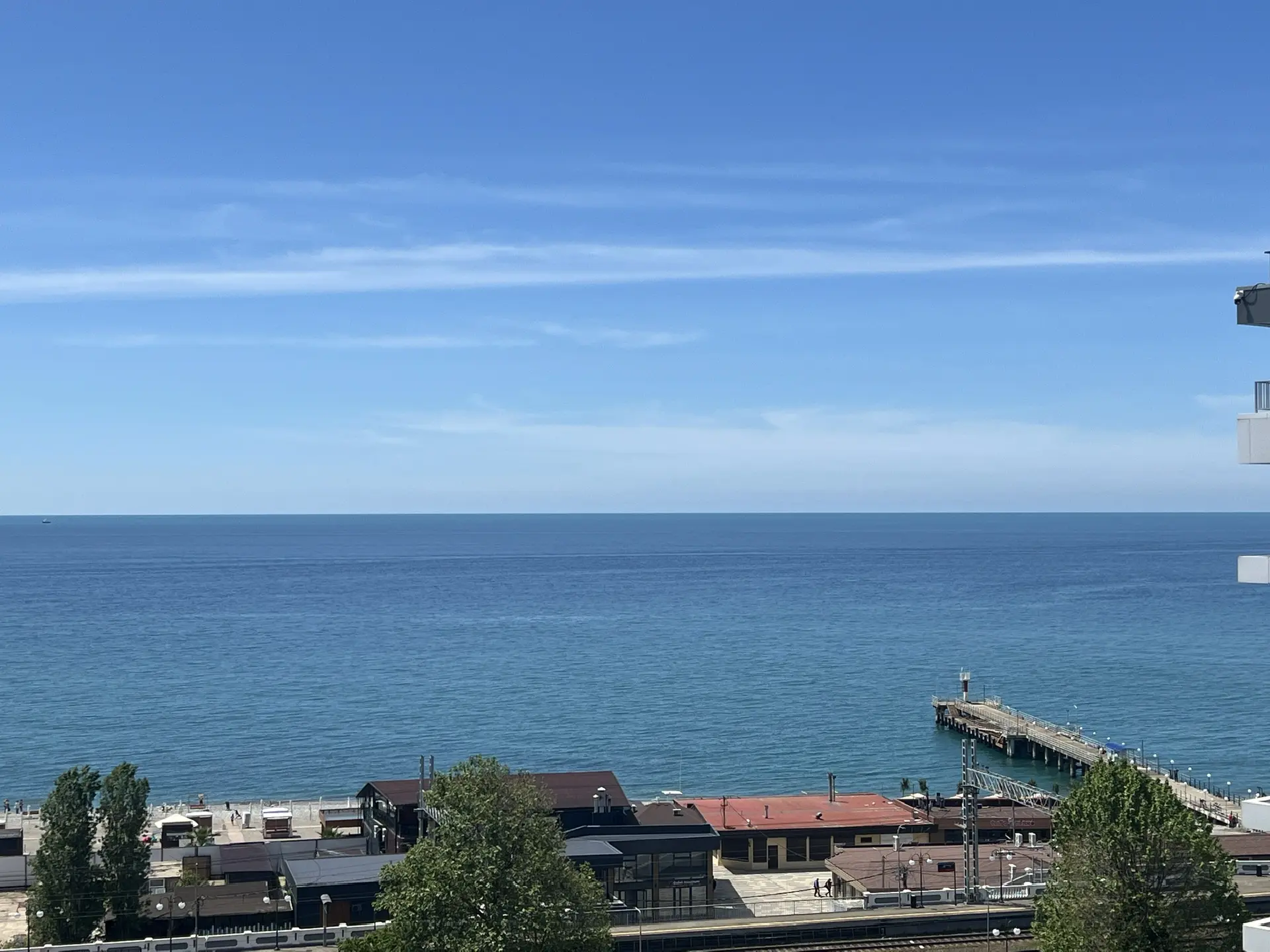 . Квартира в многоквартирном доме Светлая студия с шикарным видом на морской закат. Дагомыс