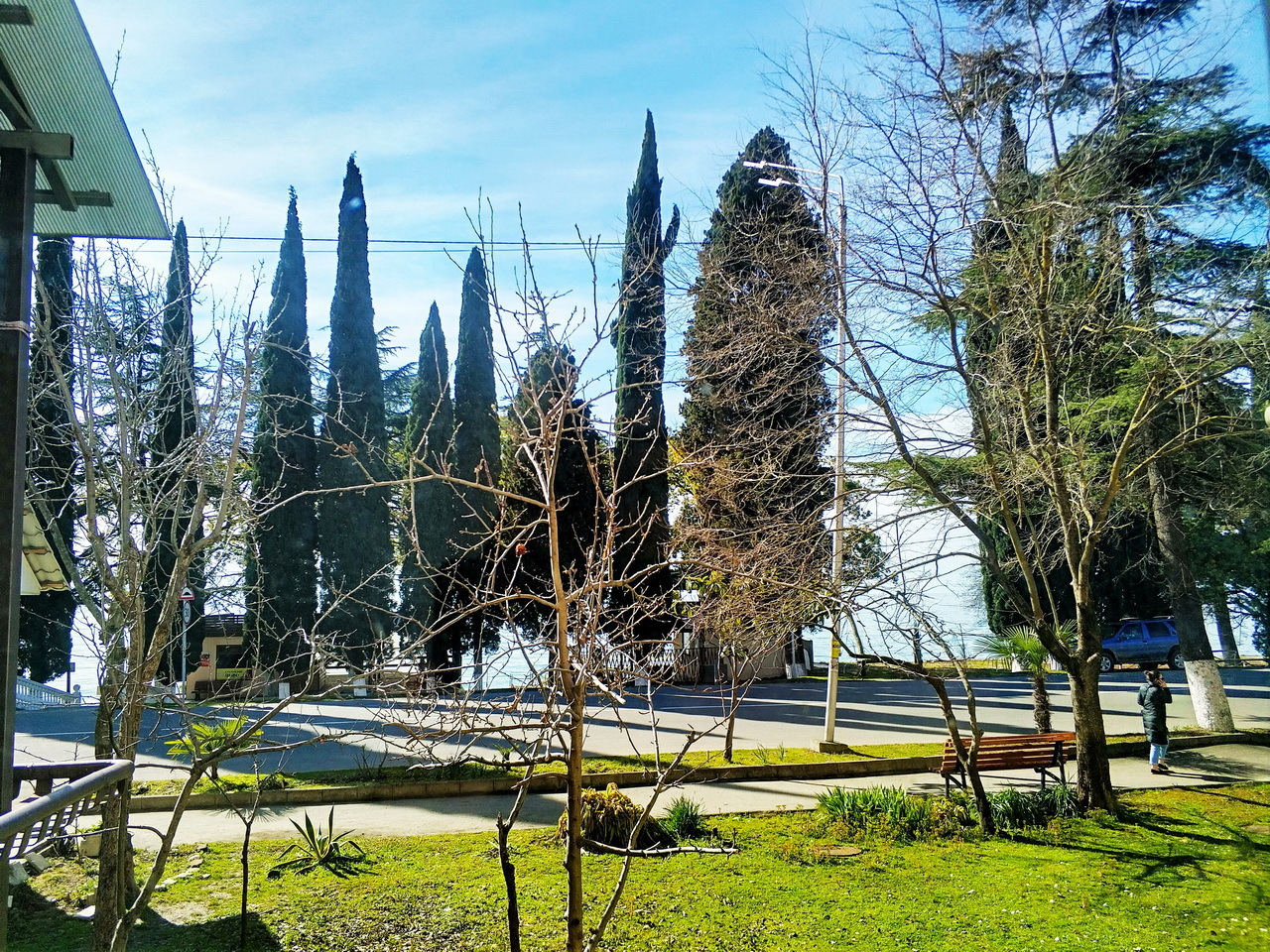 . Квартира в многоквартирном доме 1к квартира "Лора" в Новом Афоне 1 линия. Новый Афон