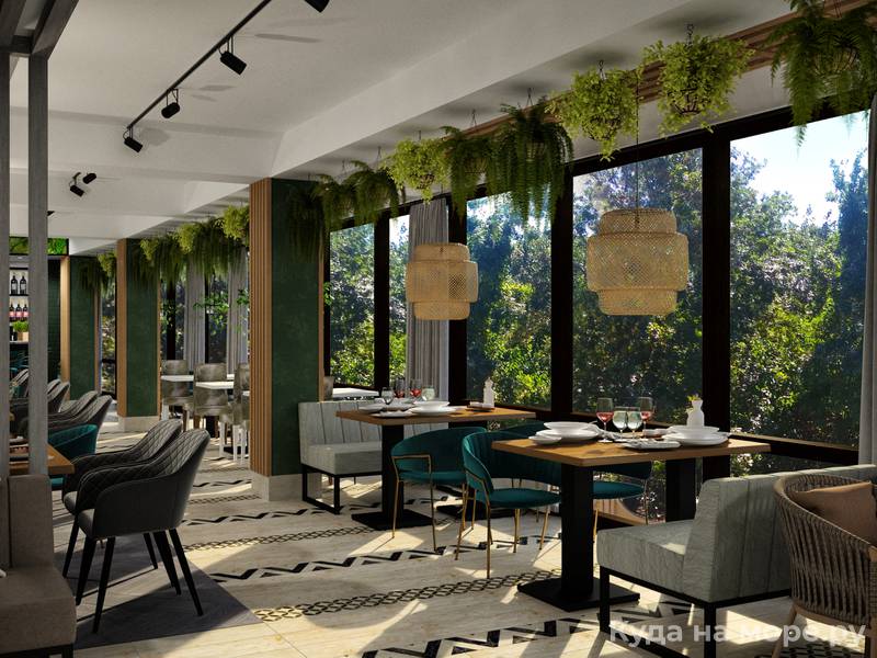 . Отель "Green Hills" в Новомихайловском. Новомихайловский