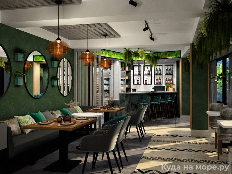 . Отель "Green Hills" в Новомихайловском. Новомихайловский