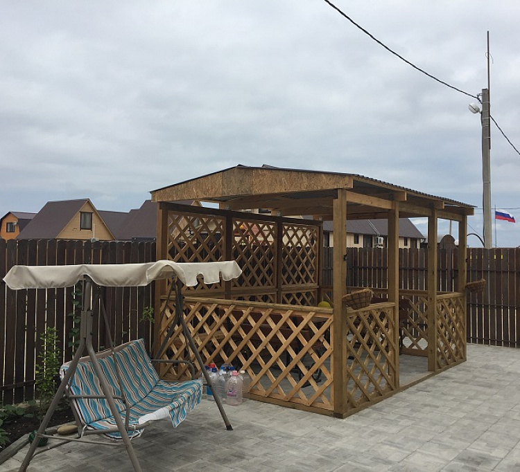 . Дом под ключ Курортная 137. Голубицкая