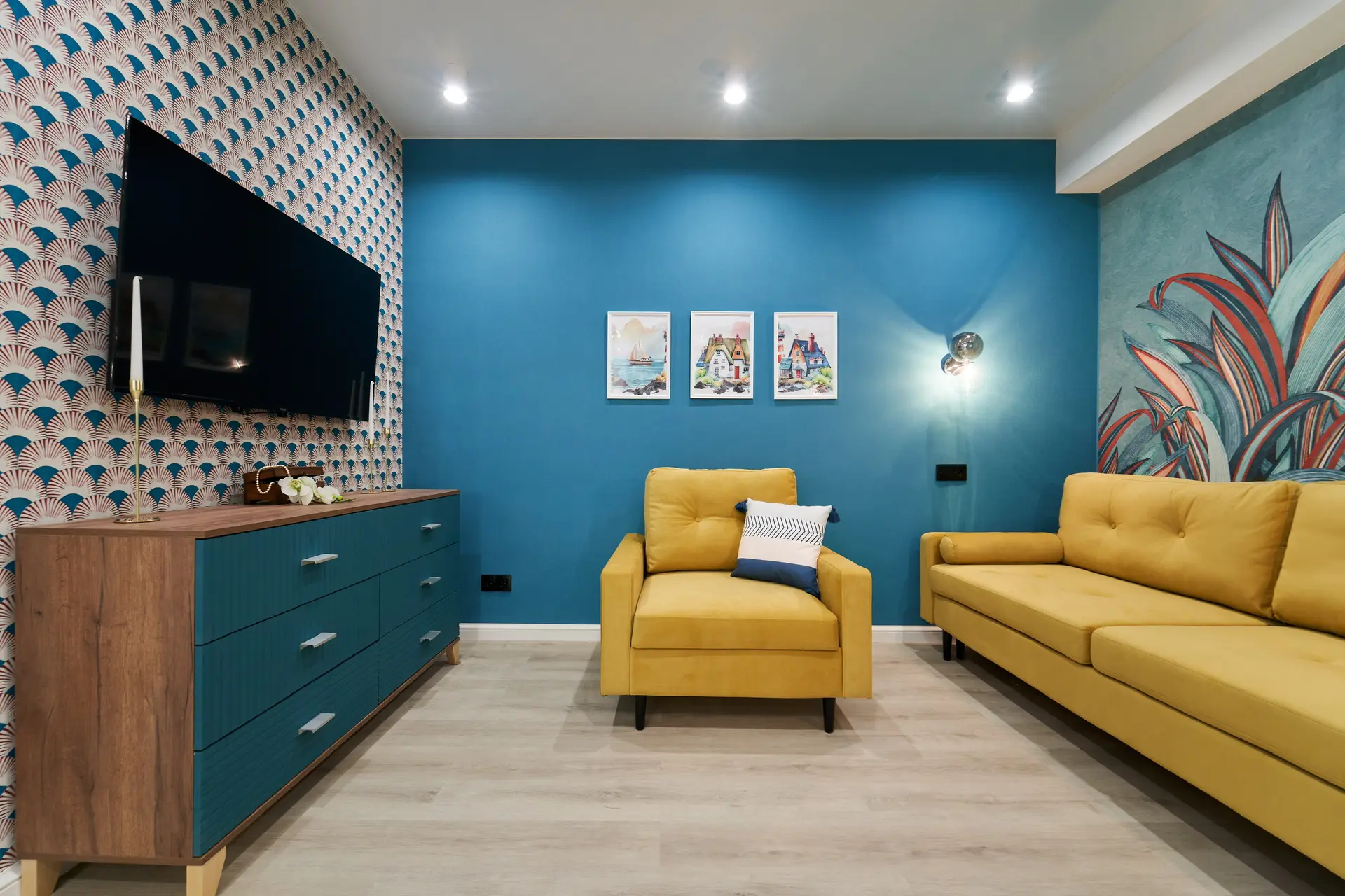 . Квартира в многоквартирном доме Современная квартира у моря с отдельной спальней. Дагомыс