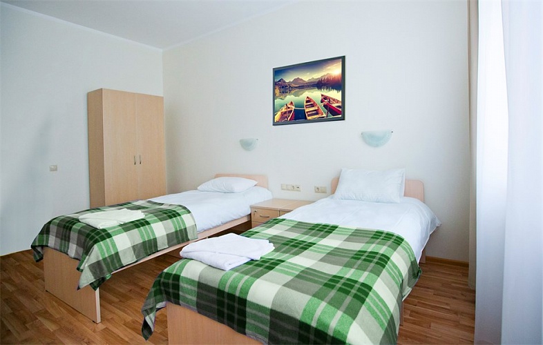 Небольшой двухместный эконом. Отель «Приют Панды». Красная Поляна