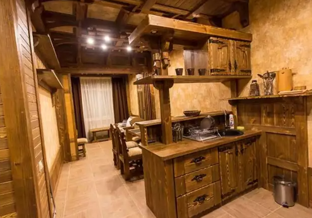 Апартаменты двухкомнатные в стиле «ШАЛЕ». Апартаменты «Вершина». Домбай - апартаменты