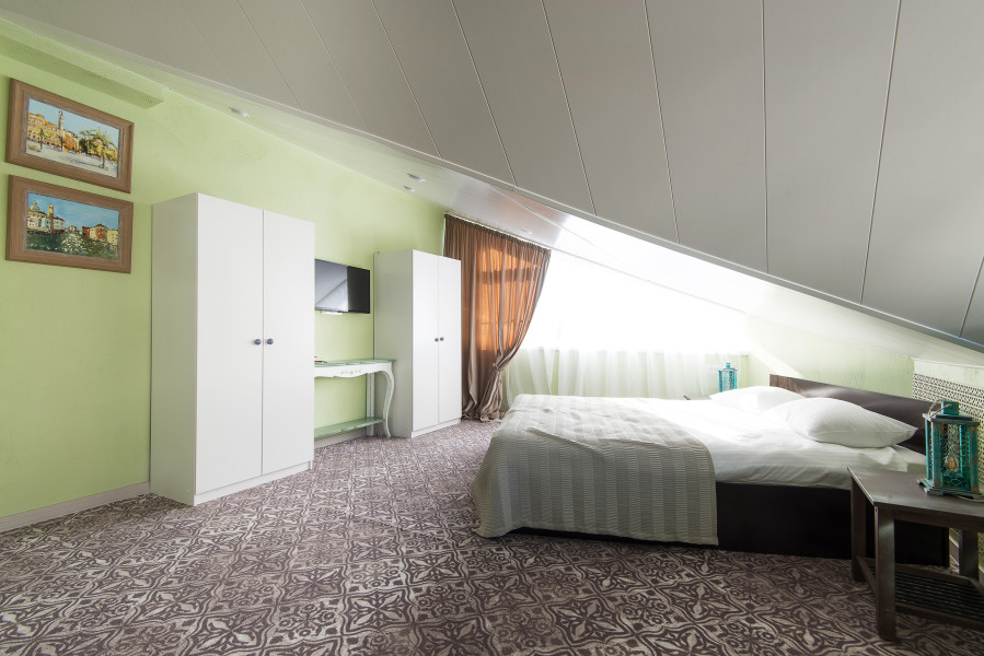 3-х местный стандарт без балкона. Гостевой дом «Серый гусь». Сочи