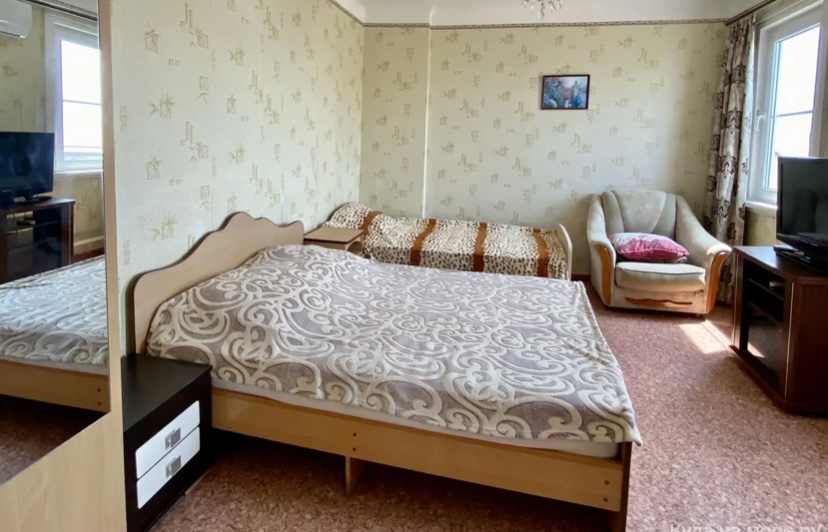 Четырехместный номер «Эконом» класса. Частный сектор Анастасия на Айвазовского 7. Лазаревское