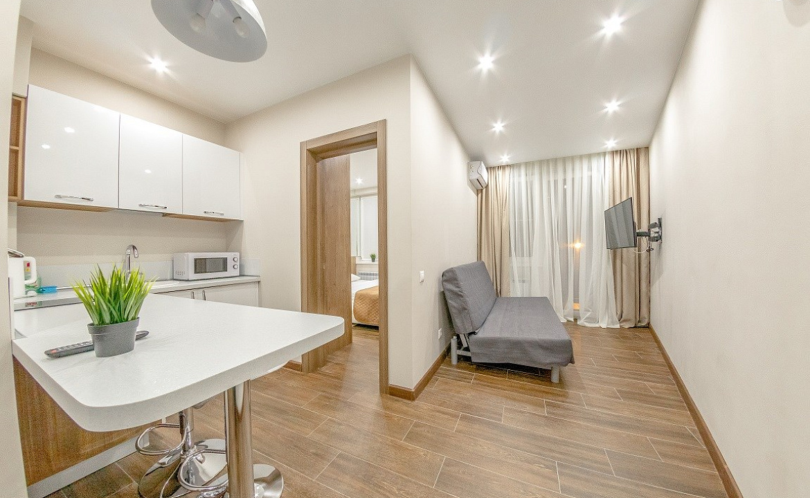 Апартаменты Делюкс 2 комнатный с балконом. Апарт-отель MILLENNIALS. Сочи