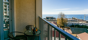 Апартамент с видом на морской закат в 100 метрах от моря