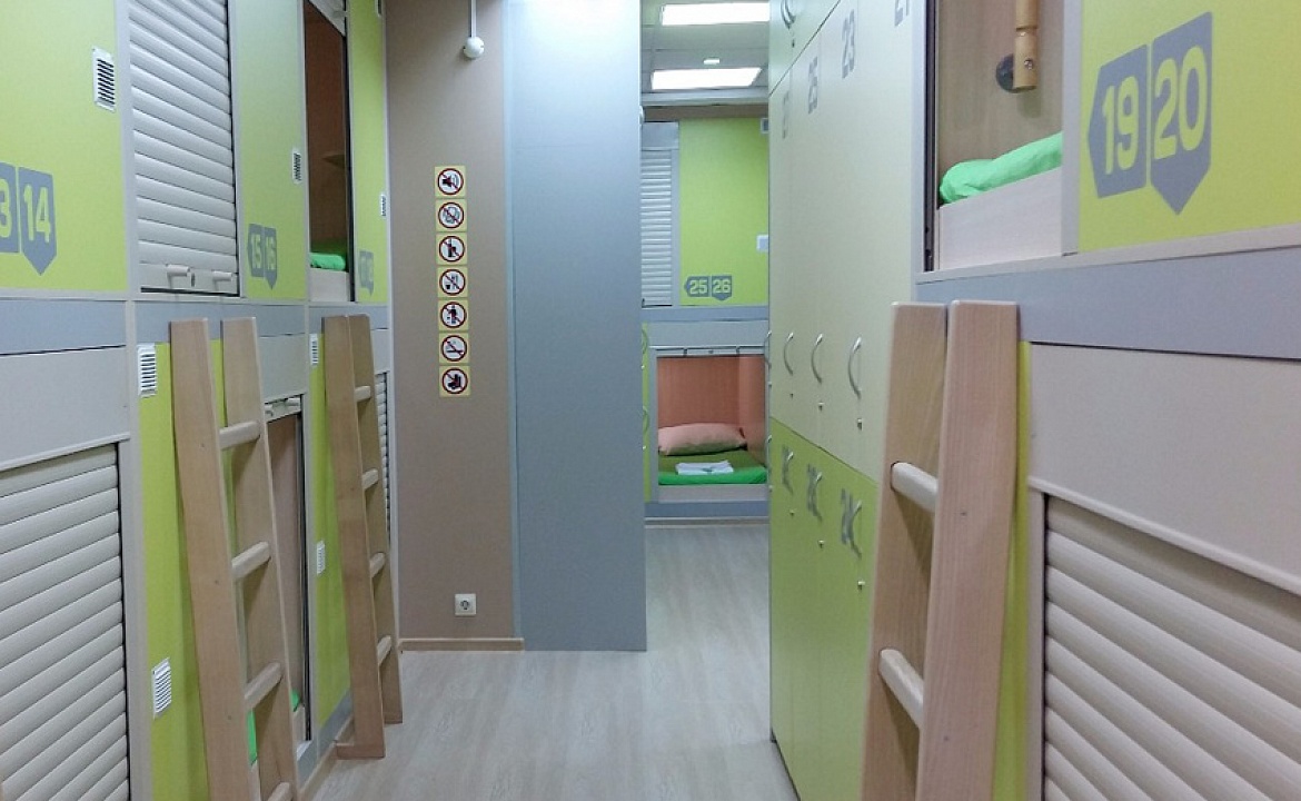 Капсула стандарт. Хостел Капсульный отель Лайм. Ялта