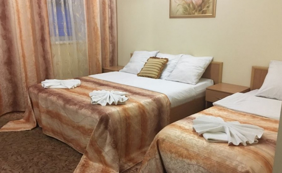 Полулюкс с общим балконом 3хместный. Отель АСТОН. Нижнее Джемете