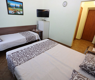 Номер в цоколе 3-х местный. Гостевой дом "Астра" - Витязево. 