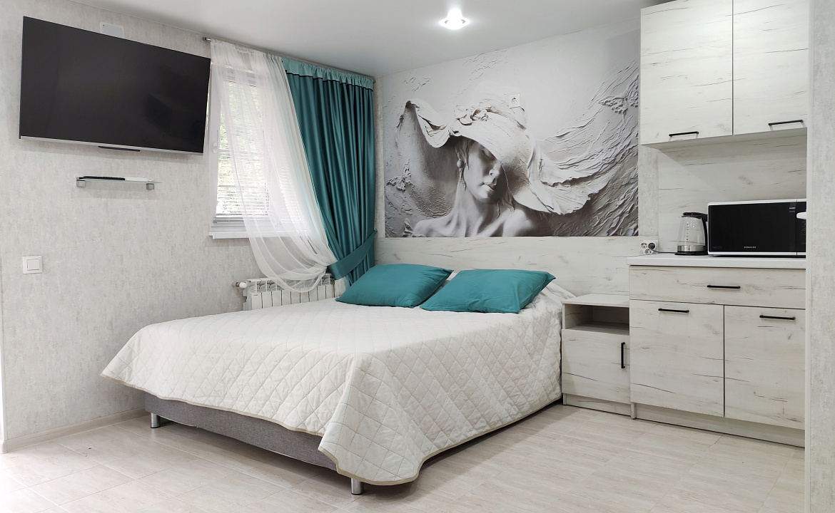 Уютный семейный номер с кухней.. Гостевой дом "Уда-ча". Лазаревское Уютный семейный номер с кухней.. Гостевой дом "Уда-ча". Лазаревское