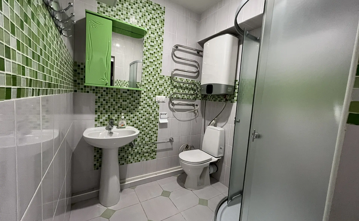 Студия у моря с видом на горы 219к2. Светлая квартира с террасой и морем. Дагомыс