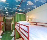 Кровать в общем 8-местном номере для мужчин. Хостел Bamboo Hotel. 