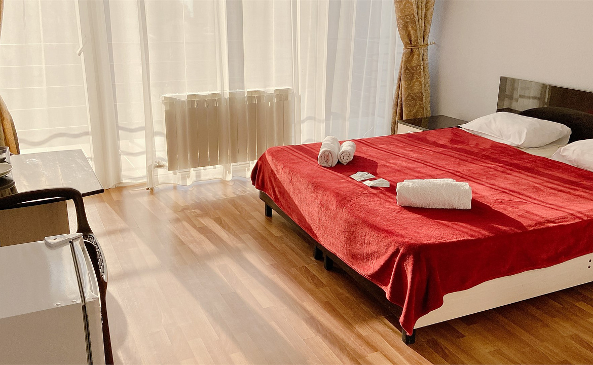 Стандартный номер с двуспальной кроватью и видом на бассейн. Отель "Ниагара Фоллс". Сочи