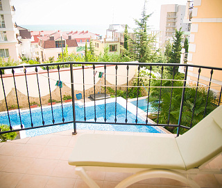 2х местный номер с балконом. Вилла Вилла "Лазурная мелодия".  2х местный номер с балконом. Вилла Вилла "Лазурная мелодия".