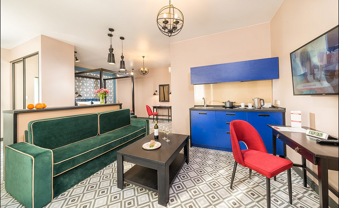 Студия с кухонным уголком. Гостиничный комплекс Альбатрос. Анапа