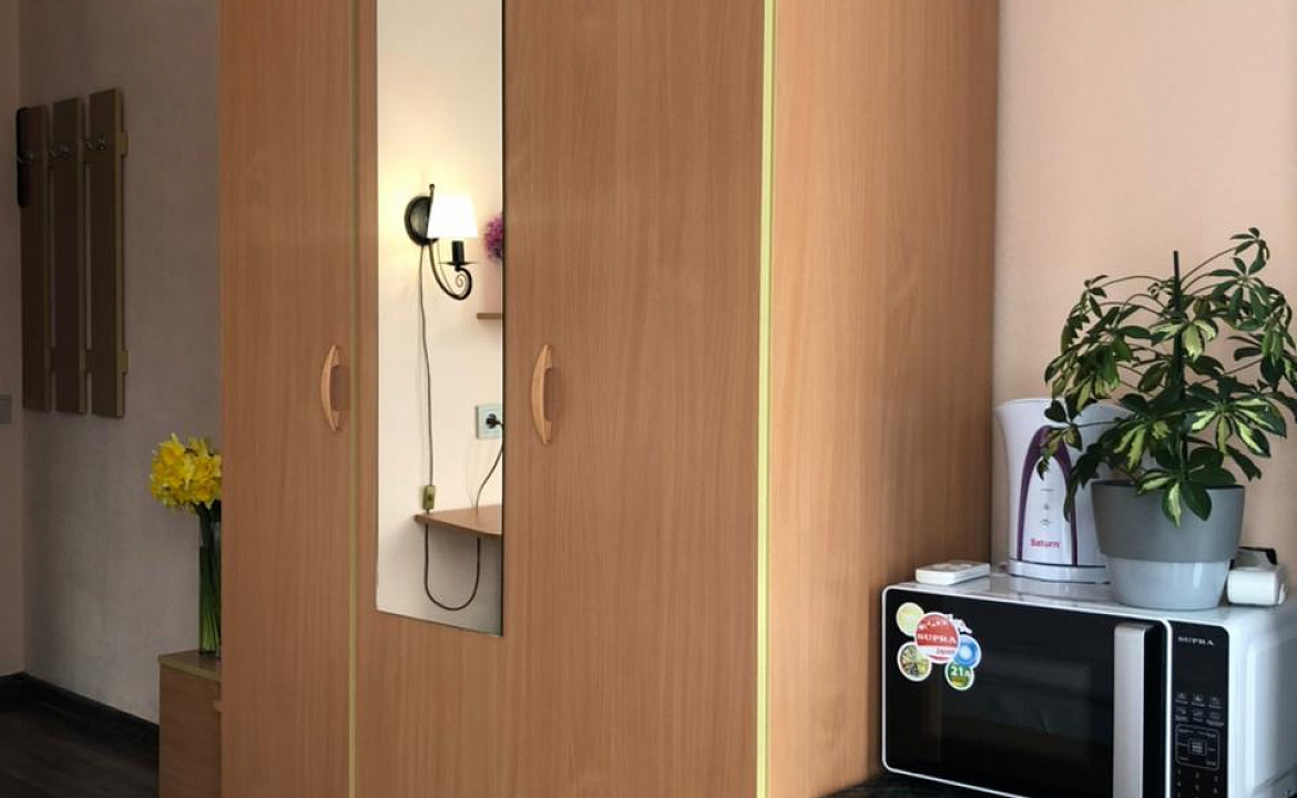 Круглый видовой номер. Отель Апарт отель "Дуэт". Ялта