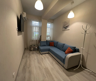 Просторный апартамент с террасой и ванной 1к2. Светлая квартира с террасой и морем. 