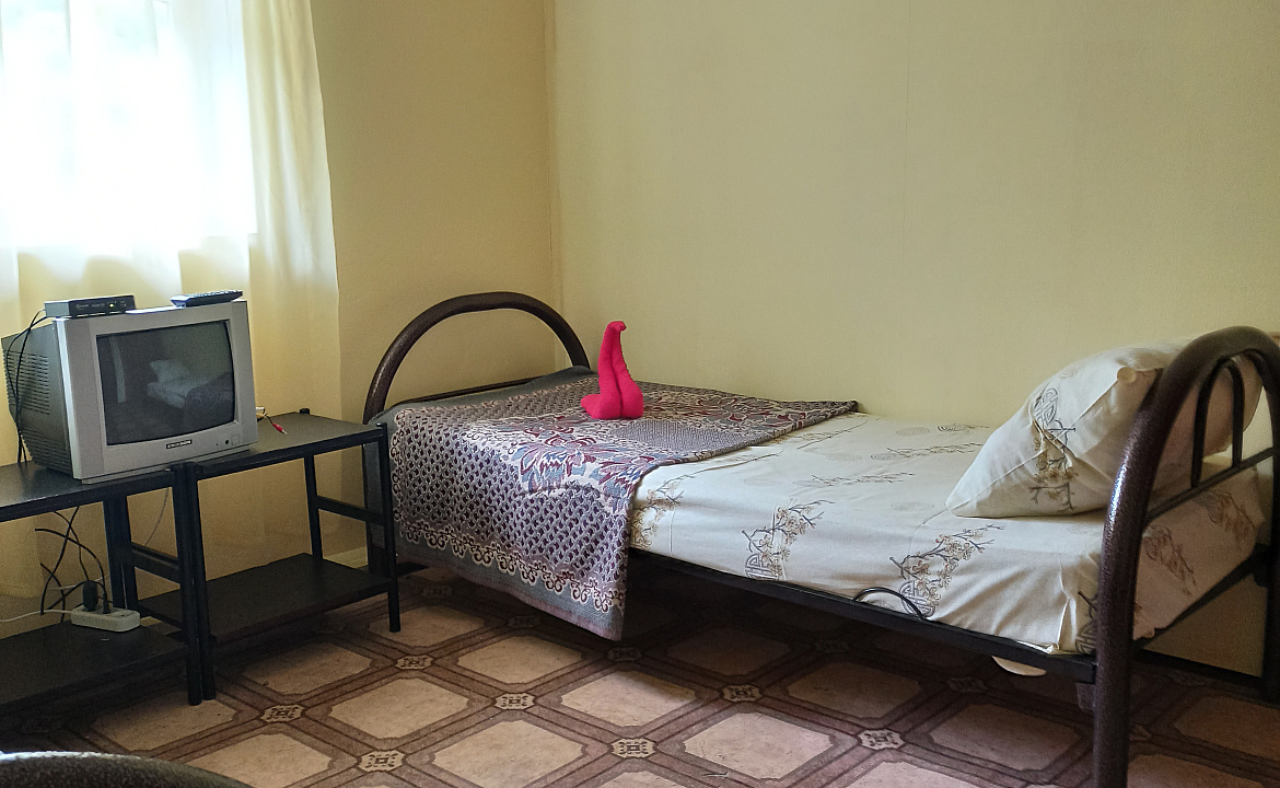 Двухместный номер эконом с 2 отдельными кроватями . Гостевой дом Белые скалы. Лазаревское