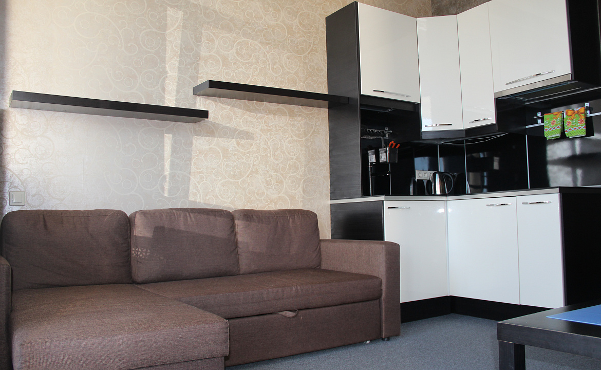 Люкс двухкомнатный с видом на море. Отель Апартаменты Волна. Сочи