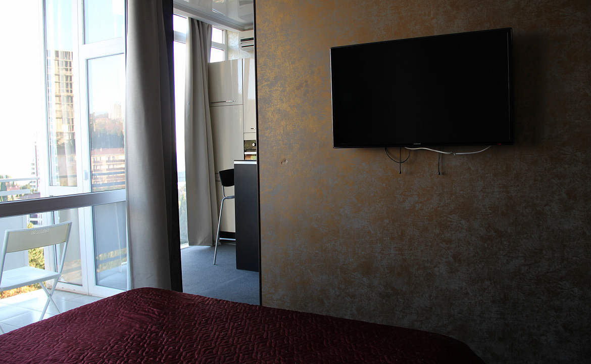 Люкс двухкомнатный с видом на море. Отель Апартаменты Волна. Сочи