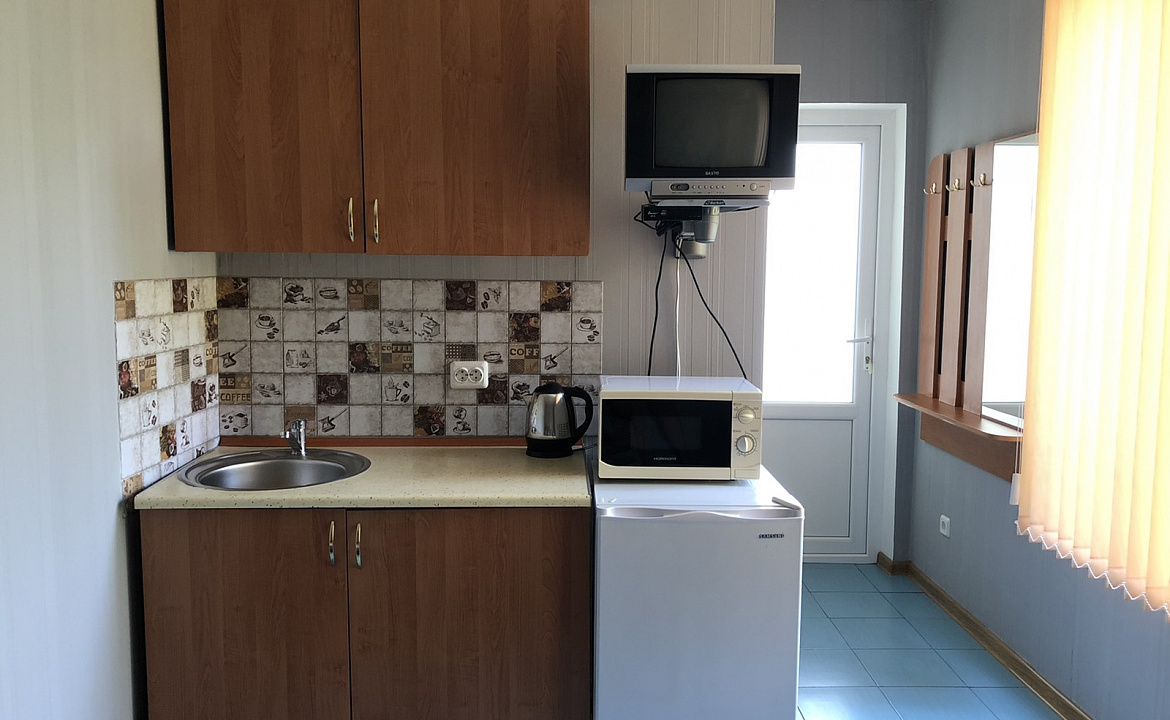 Двухместный номер с 1 кроватью и мини-кухней. Гостевой дом АнНи. Гаспра