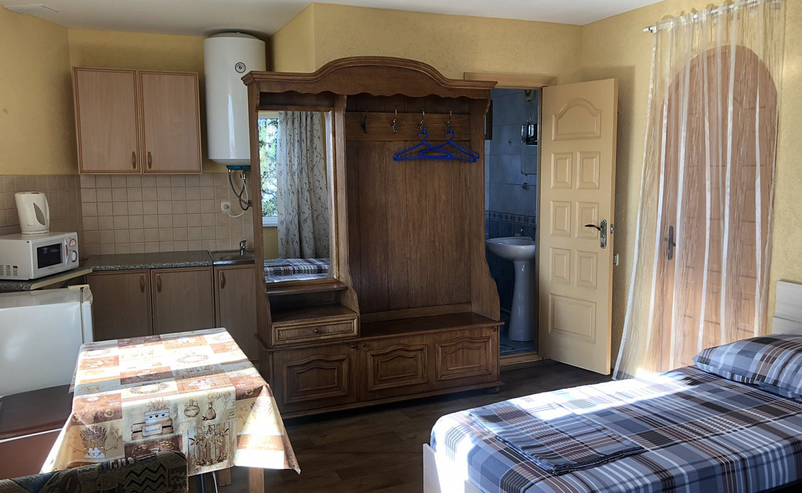 Двухместный номер с 1 кроватью и мини-кухней. Гостевой дом АнНи. Гаспра