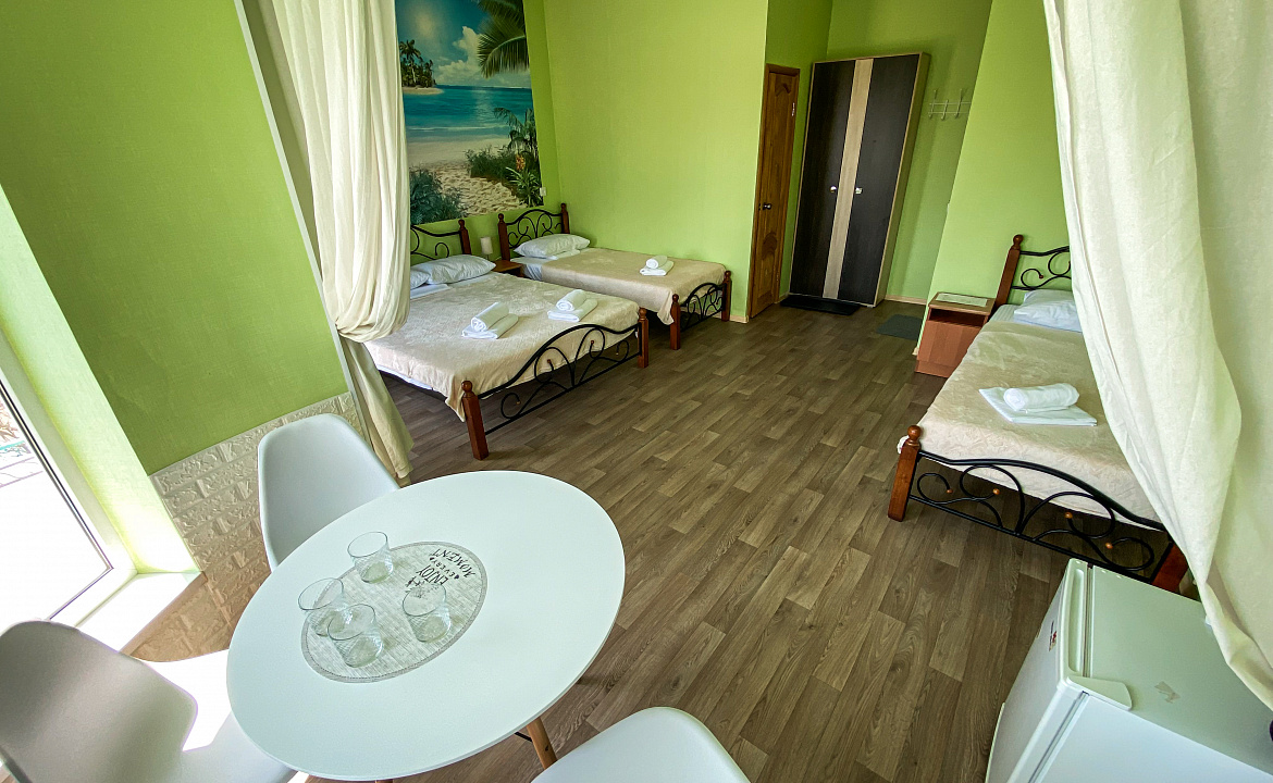 Комфорт 4х местный Семейный. Гостевой дом Волна. Нижнее Джемете