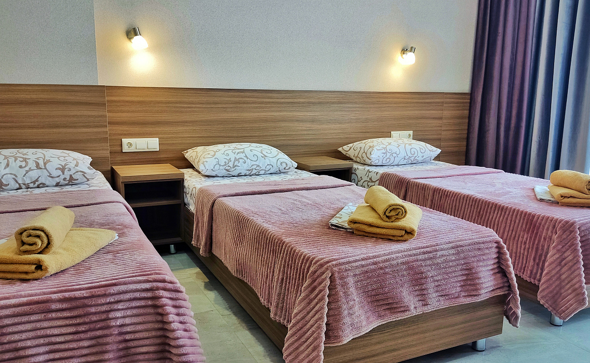 3-местный Комфорт с индивидуальным балконом. Гостевой дом "Одиссей" - Кабардинка. Кабардинка