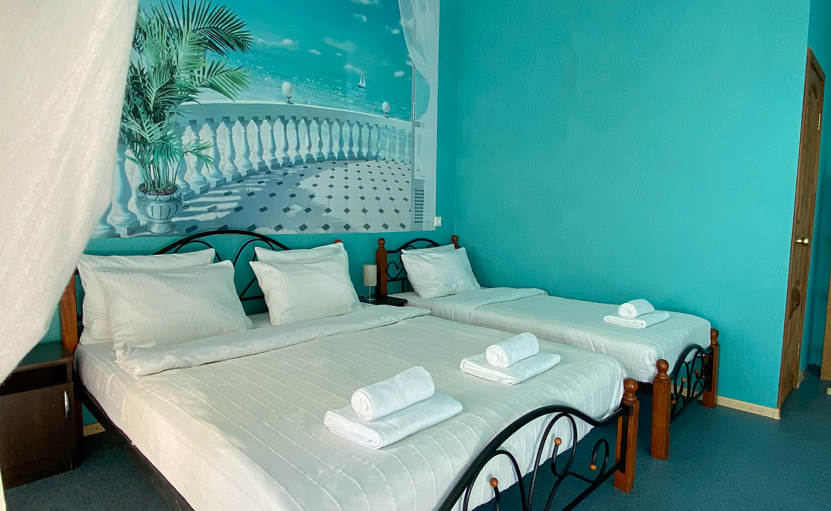 Комфорт 4х местный Семейный. Гостевой дом Волна. Нижнее Джемете