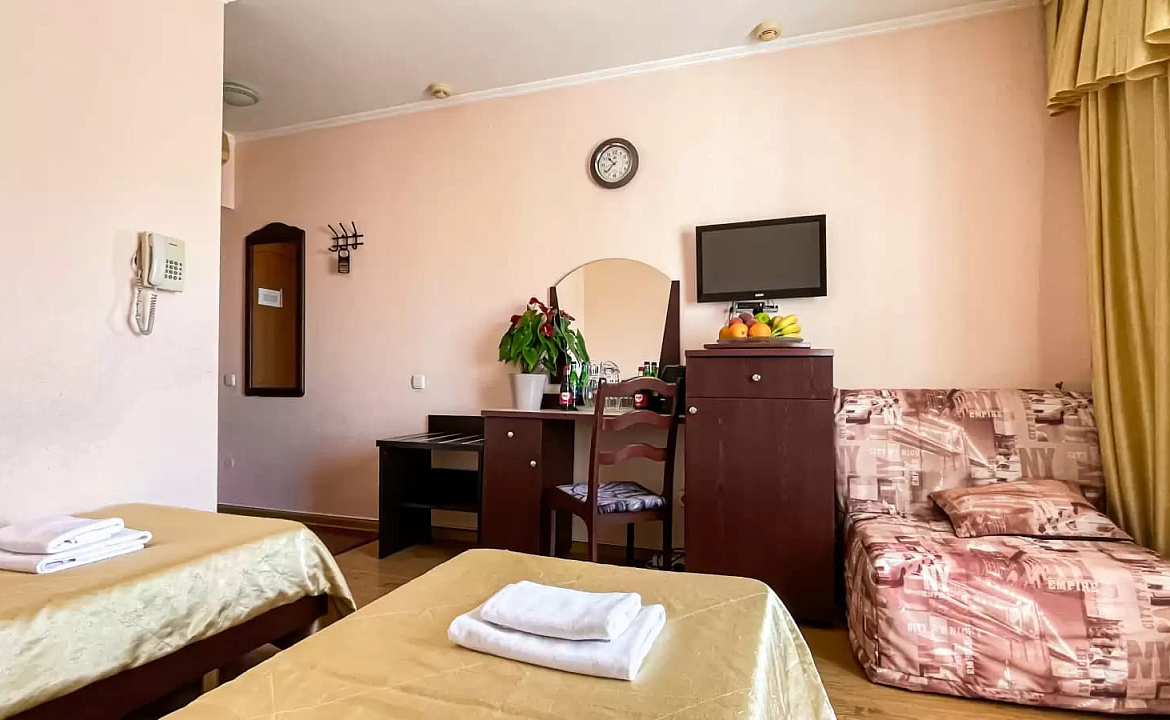 3-х местный полулюкс с односпальными кроватями. Мини-отель "Ардо". Анапа