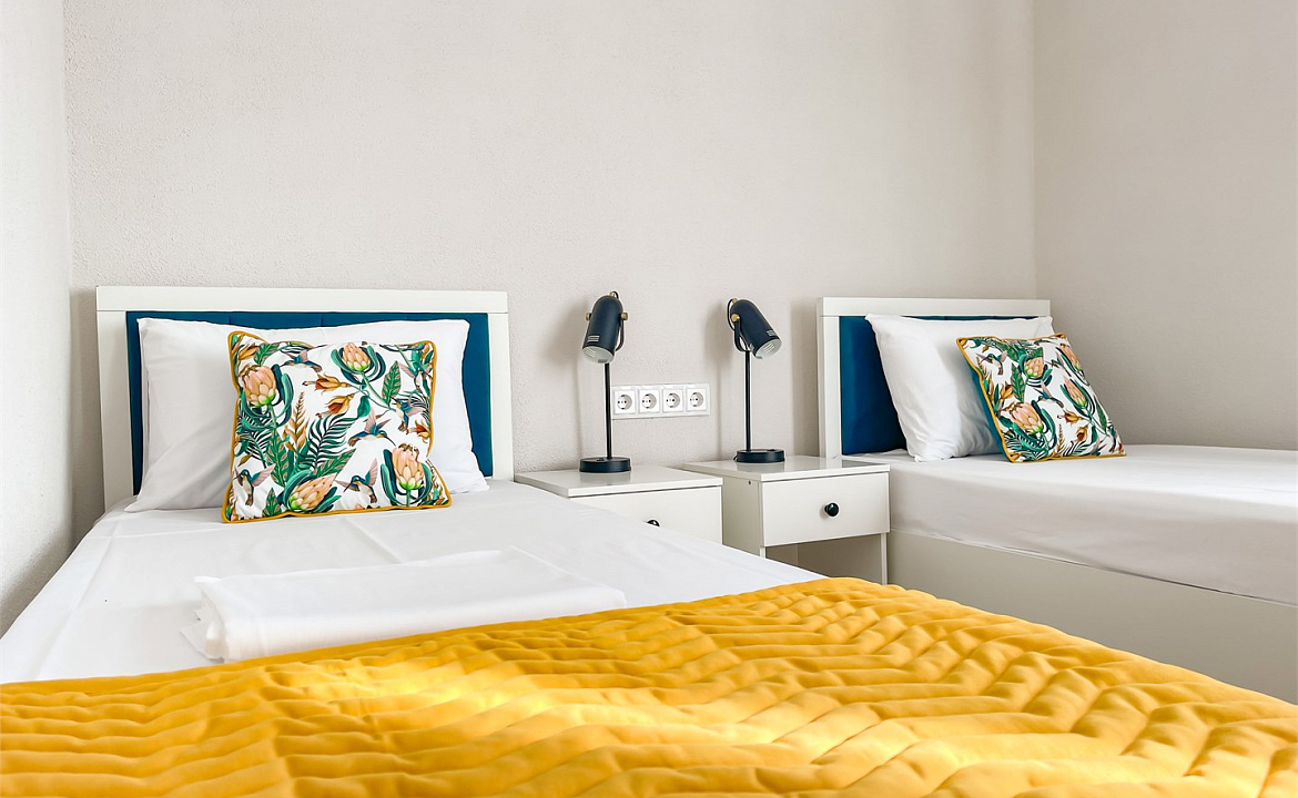 4-хместный 3-хкомнатный семейный номер. Отель Автор. Анапа