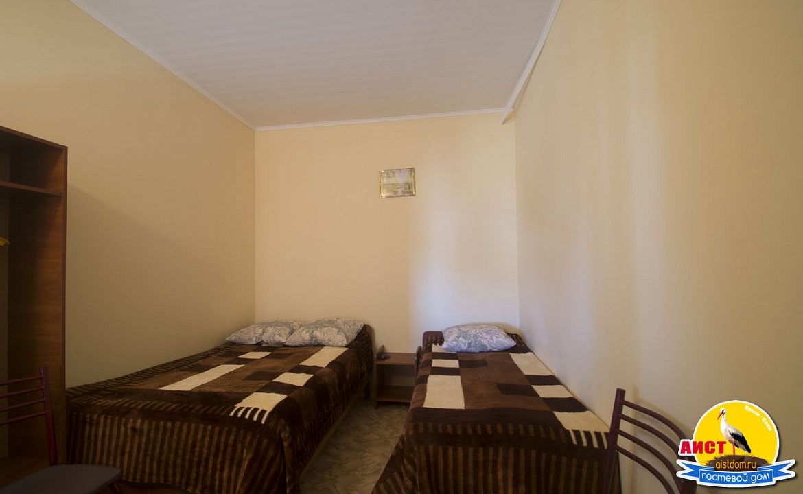 Номер 3 места скондиционером. Гостевой дом Аист. Саки