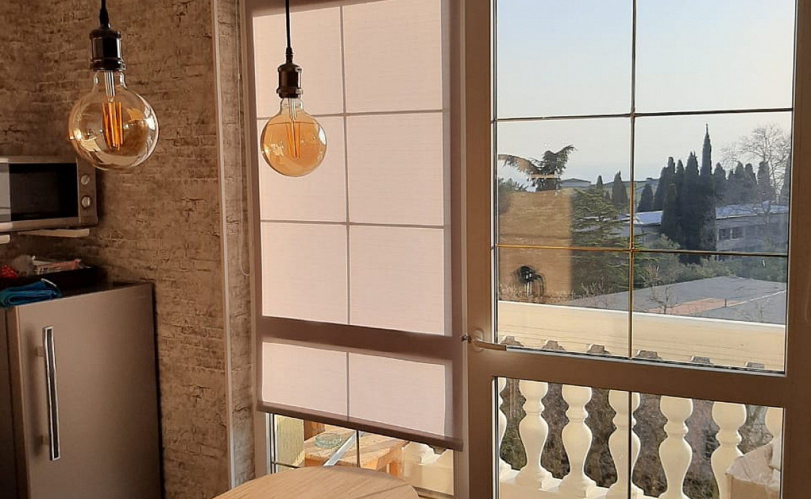 Семейный номер с кухней и видом на море и горы Ай-Петри. Отель Апарт отель "Дуэт". Ялта