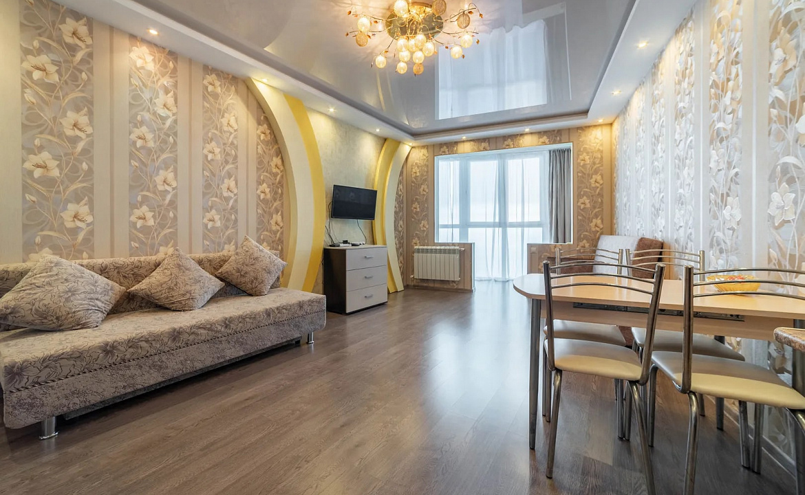 ЖК Атаман с витражными окнами и видом на море. Квартира в многоквартирном доме Deluxe apartment ЖК Атаман с видом на море. Сочи