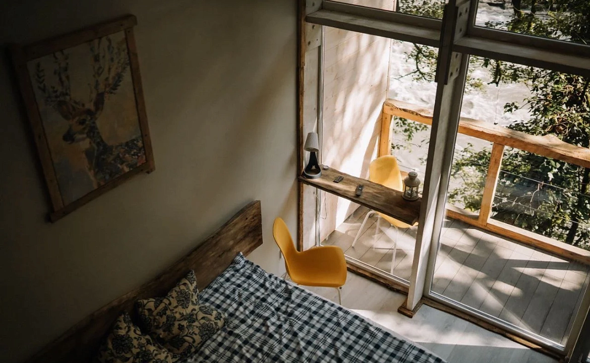 ДОМ №1. Глэмпинг "В Потоке". Красная Поляна