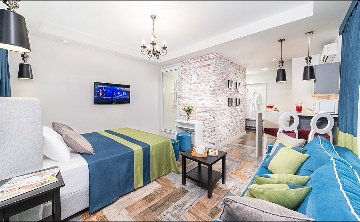 Студия с кухонным уголком. Гостиничный комплекс Альбатрос. Анапа