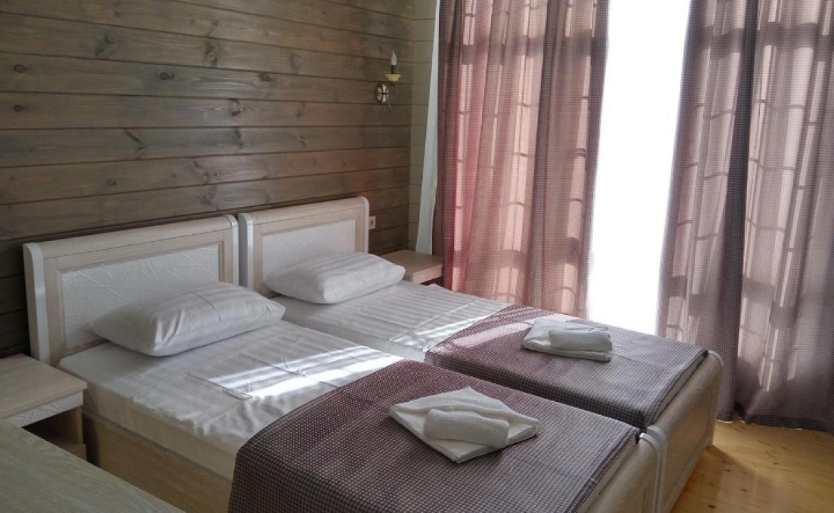 Номер с раздельными кроватями . Гостиница Гагра. Гагра