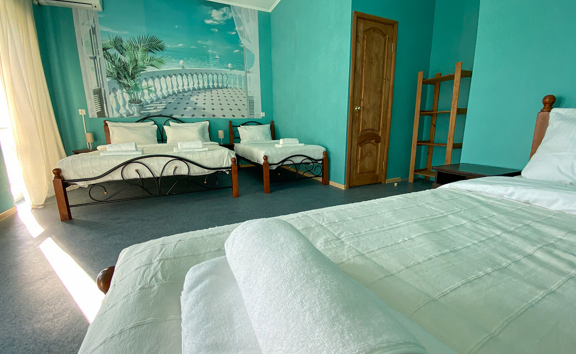 Комфорт 4х местный Семейный. Гостевой дом Волна. Нижнее Джемете